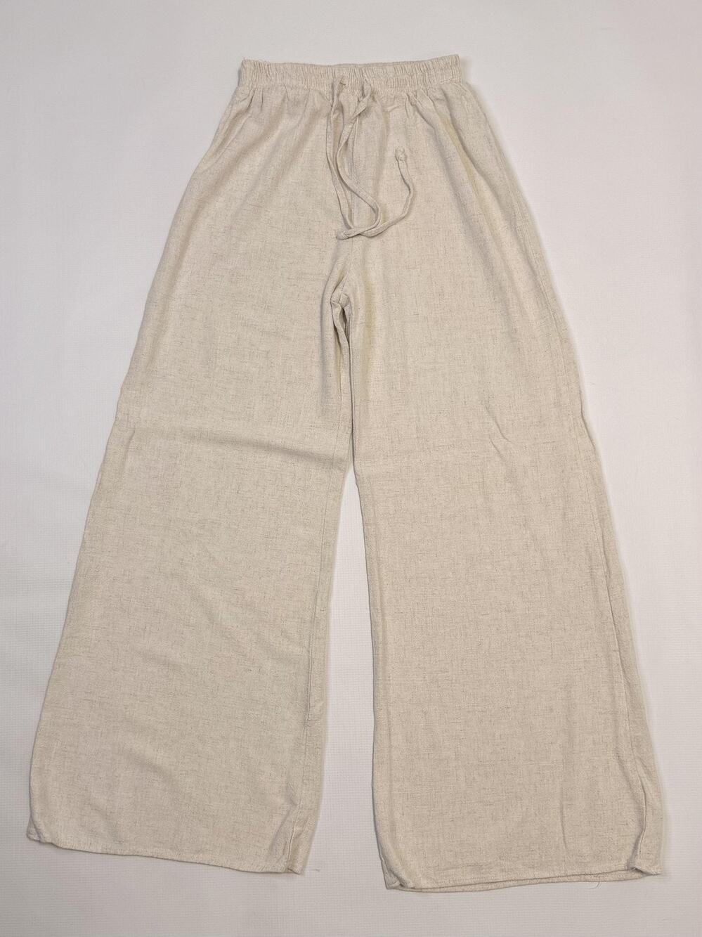 Altar'd State pants Womens XS Beige Wide Leg Lightweight Drawstring Lounge